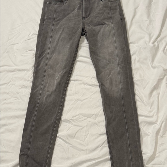 Express Size 6R Ankle Legging High Rise Gray Stretch Denim Jeans - Picture 1 of 5